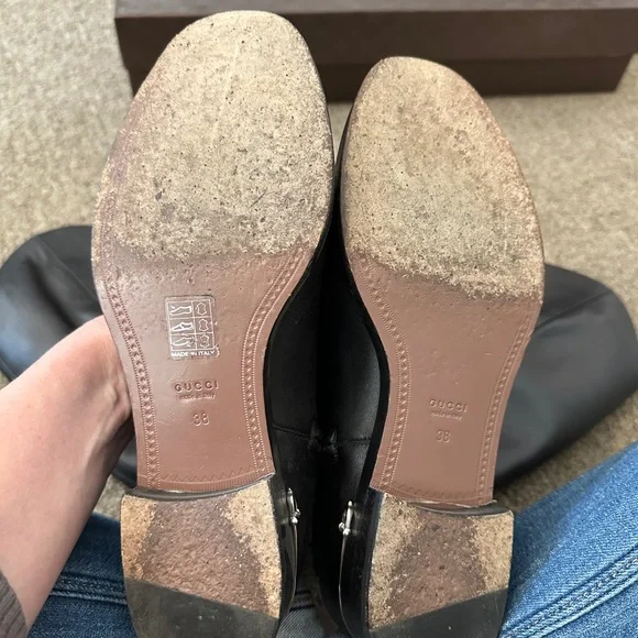 Rare Gucci Black Leather Riding Boots With Horse Bit Detail - Picture 4 of 5